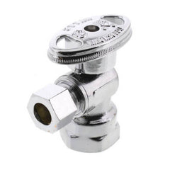 Sioux Chief 132-G2F1C04 KwikStop 1/2 x 3/8 in. FIPT x OD Compression Oval Handle Angle Supply Stop Valve