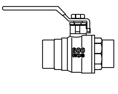 BMI Bmi 13209 Lead-free Ball Valve 2 Inches 600 Wog