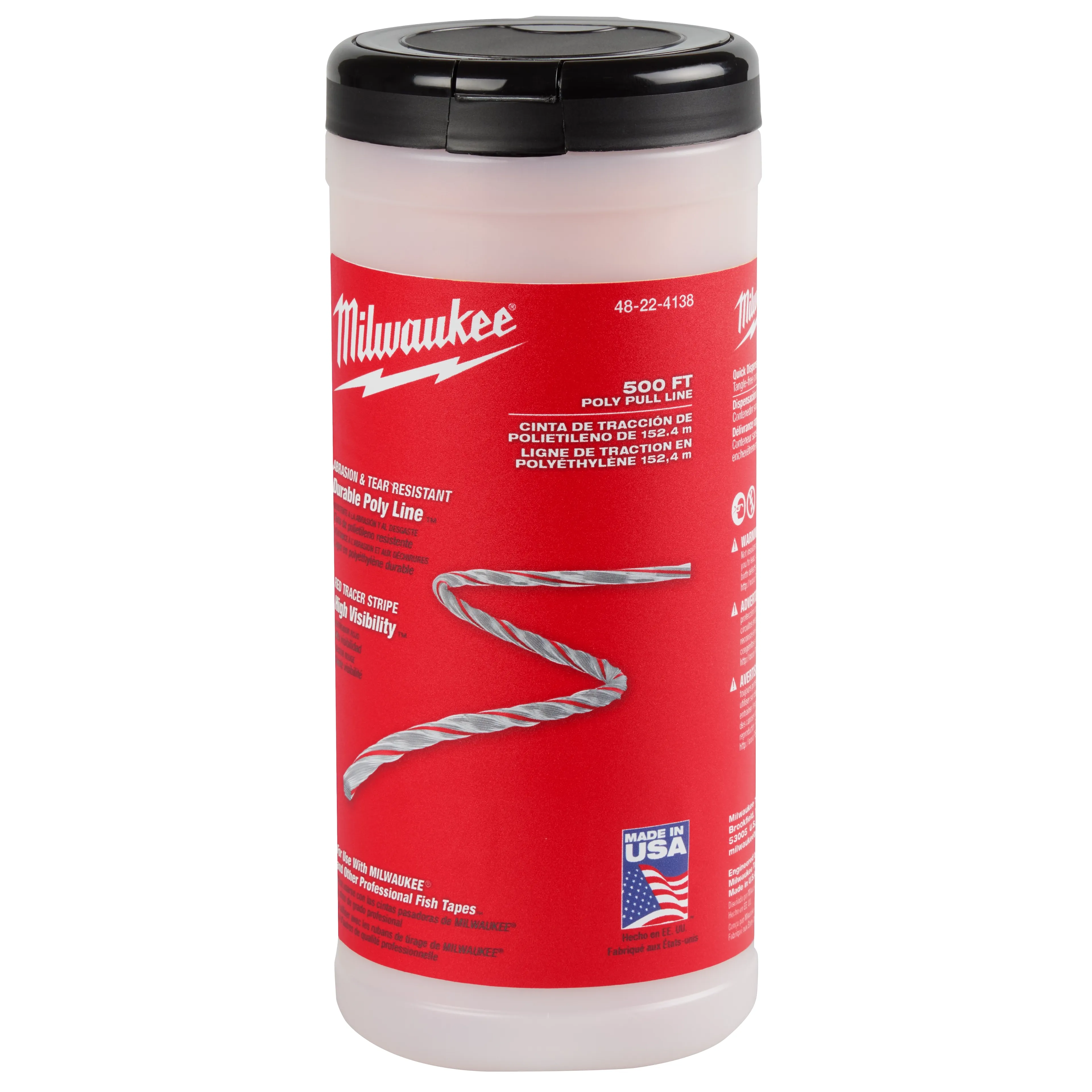 MILWAUKEE Milwaukee 48-22-4138 Polypropylene Pull Line (500 ft)