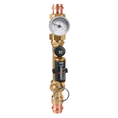 Caleffi 132537AFC QuickSetter+ Balancing Valve w/ Flowmeter Union, 3/4 Press .5 - 1.75 GPM & Temp Gauge Low Lead