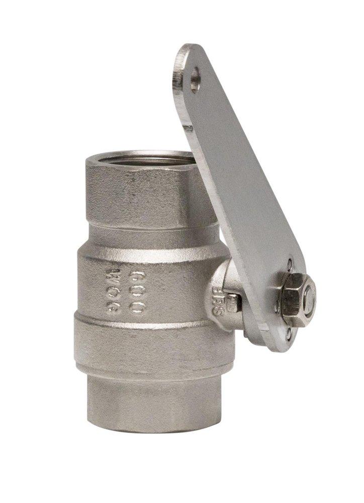 Bradley S30-059 6-1/4 in. Brass NPT Accessory Stay Open Ball Valve