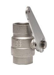 Bradley S30-059 6-1/4 in. Brass NPT Accessory Stay Open Ball Valve