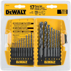 DEWALT DW1167 17-Piece Black Oxide Drill Bit Set