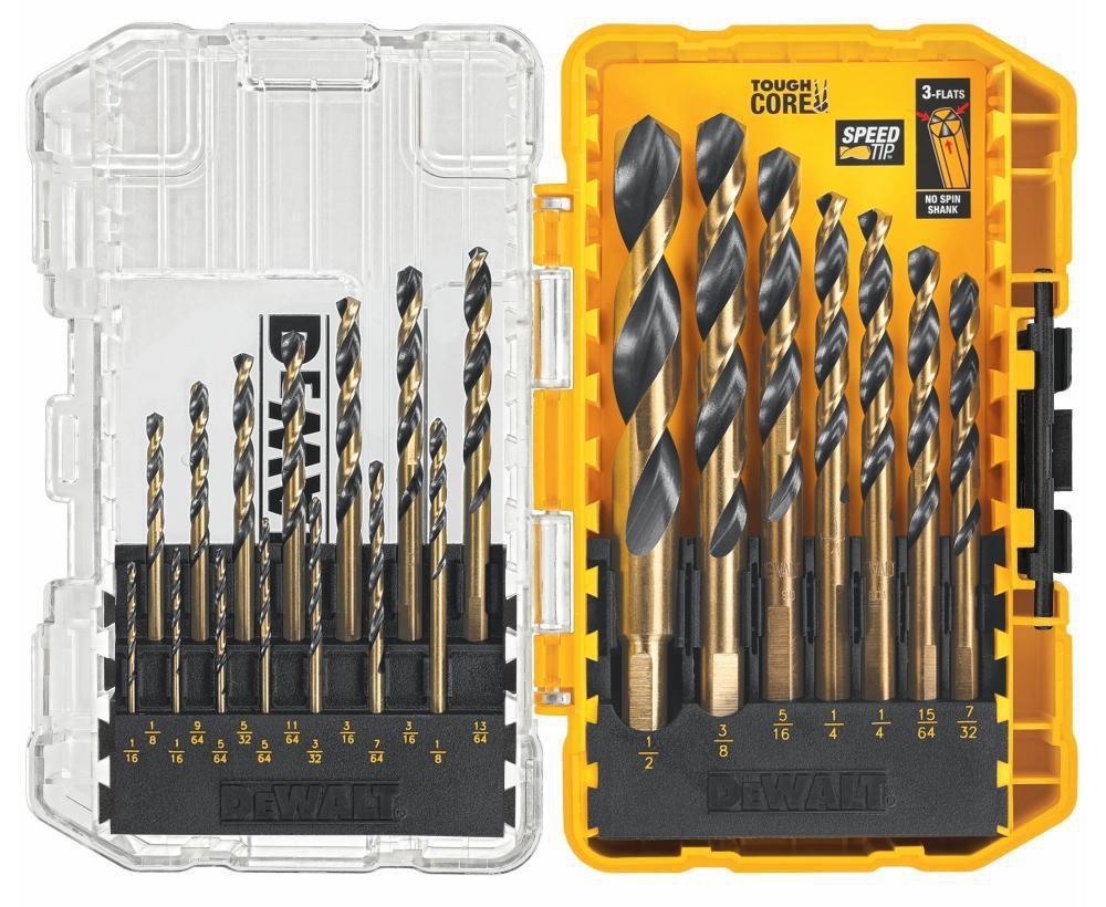 DEWALT DW1167 17-Piece Black Oxide Drill Bit Set