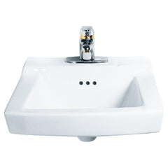 American Standard 0124024.020 Comrade 20 x 18-1/4 in. Rectangular Wall Mount Bathroom Sink in White