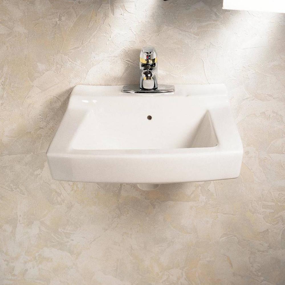 American Standard 0124131.020 Comrade 20 x 18-1/4 in. Rectangular Wall Mount Bathroom Sink in White