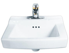 American Standard 0124131.020 Comrade 20 x 18-1/4 in. Rectangular Wall Mount Bathroom Sink in White