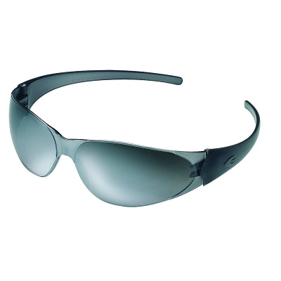 MCR Safety CK117 Checkmate Value Safety Glasses, Universal Size, Duramass Hard Coat, Silver Mirror Lens