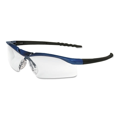 MCR Safety DL310AF Safety Glasses Anti-Fog Clear Lens Blue Metallic Frame