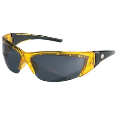 MCR Safety FF232 ForceFlex Protective Eyewear Gray Lens Translucent Yellow Frame