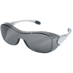 MCR Safety OG112AF Law OTG Eyewear - Anti-Fog, Gray Lens, Silver Frame