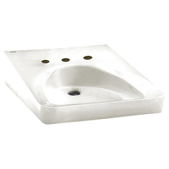 American Standard 9140013.020 Wheelchair 20 x 27 in. Rectangular Wall Mount Bathroom Sink in White