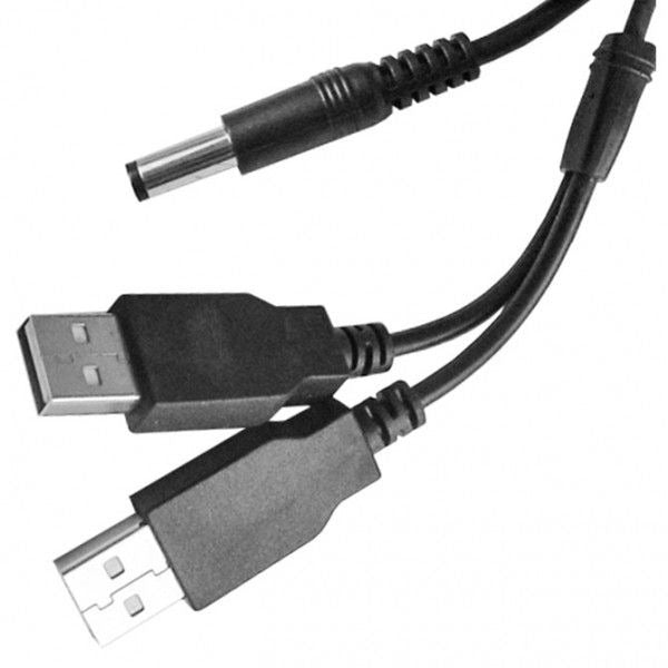CALRAD Calrad 72-138-2.5 Dc Power Plug to Dual Usb 5V 4 Ft