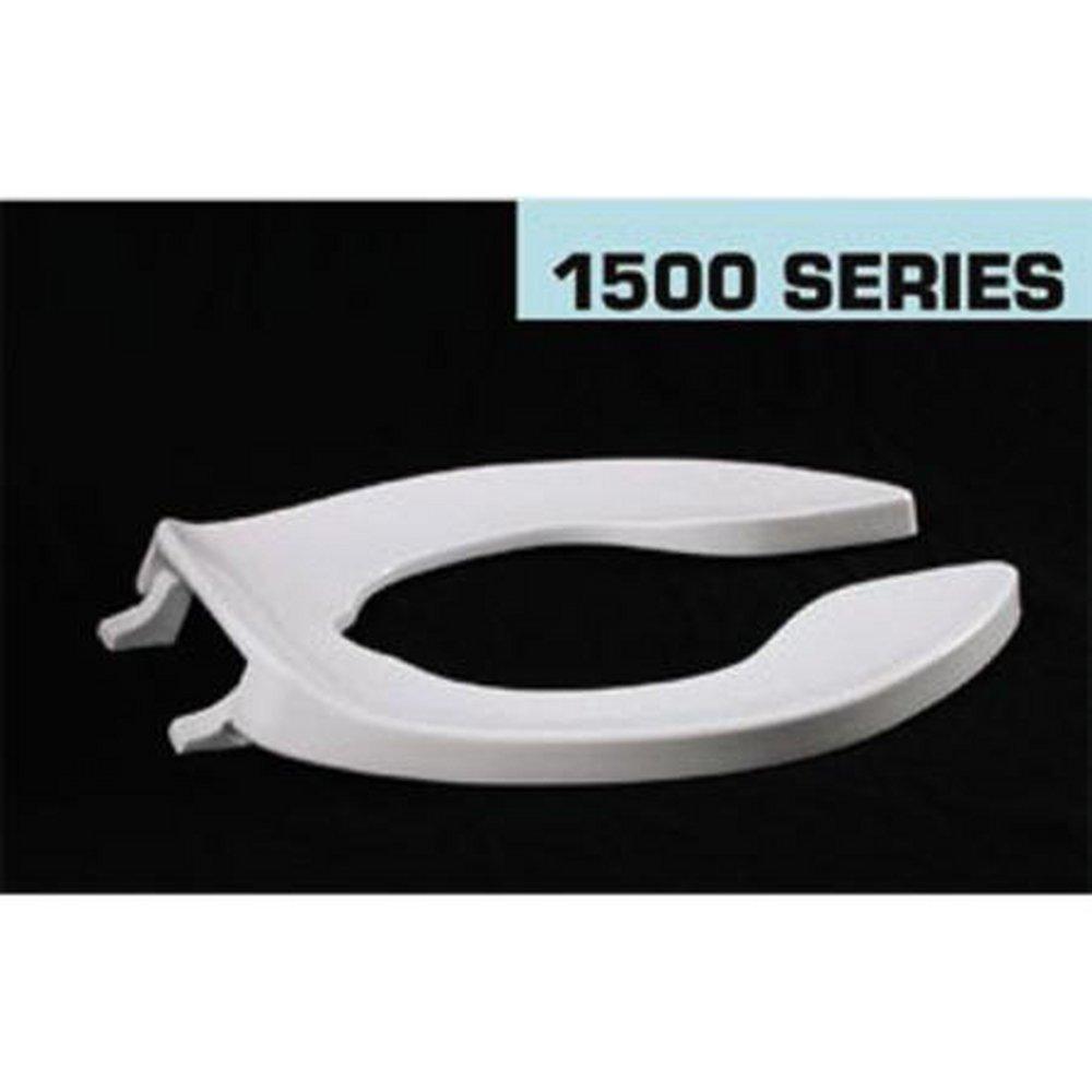 Centoco Manufacturing 1500STSCCSS-001 Elongated Open Front Toilet Seat in White