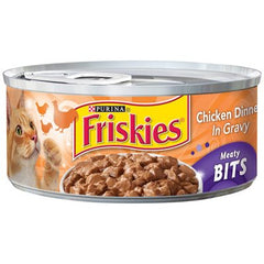 TRUE VALUE 42194 Purina Friskies Cat Food, Meaty Bits Chicken, 5.5-oz. Can