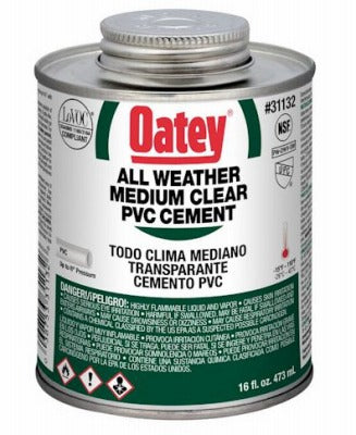 OATEY Oatey Company 31132 Pvc All Weather Cement 16 Oz