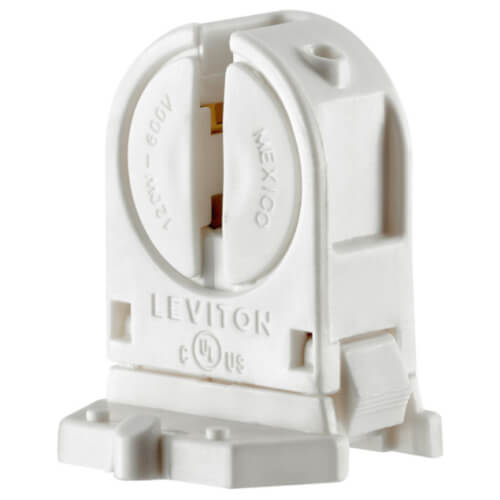 Leviton 13654-SWP Lampholder 120W 600VAC Miniature Bi-Pin