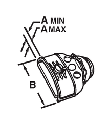 Steel Electric Products C270A 3/8 Inch Die-Cast Zinc 1-Screw Clamp Duplex Flexible Conduit Connector