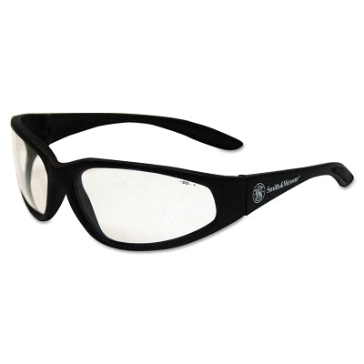 Smith and Wesson 19856 38 Special Safety Eyewear Clear Lens Polycarbonate Anti-Scratch Black Frame