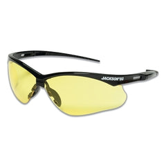 Jackson Safety 50003 SG Series Safety Glasses Universal Size Amber Lens Black Frame Sta-Clear Anti-Fog