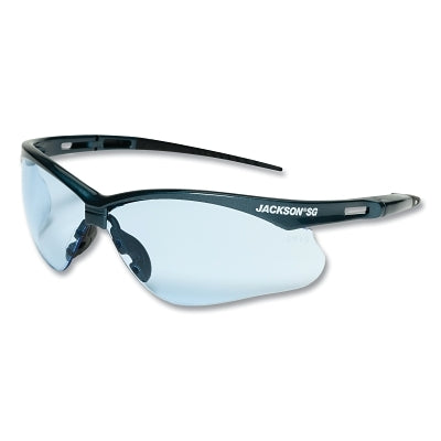 Jackson Safety 50011 SG Series Safety Glasses Light Blue Lens Black Frame Hardcoat Anti-Scratch