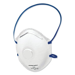 Jackson Safety 64240 R10 N95 Particulate Respirator White Blue Strap Single Valve 10 Pack