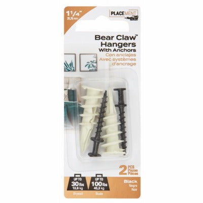 NATIONAL HARDWARE National Mfg N260-128 Bearclaw Picture Hanger Anchors 2 Pack