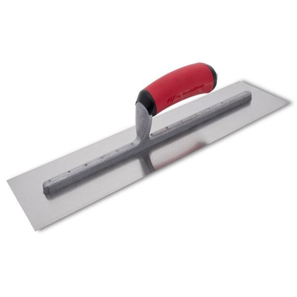 Marshalltown FT374R 16 x 4 High Carbon Steel Finishing Trowel with Soft Grip Handle