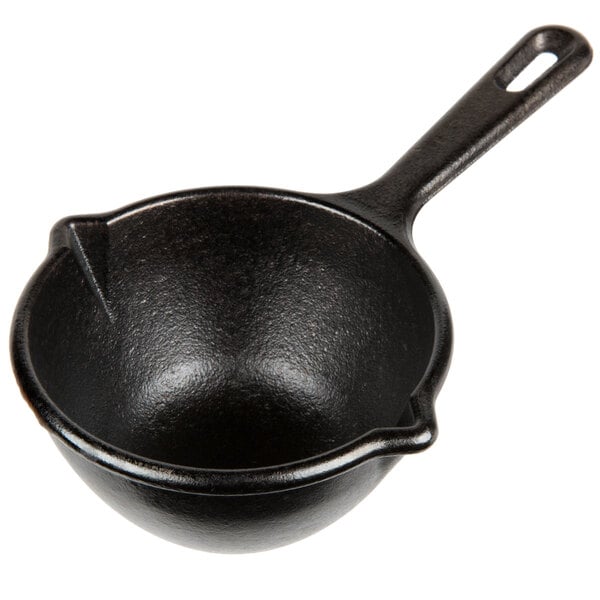 TRUE VALUE LMP3 Lodge Cast-Iron Melting Pot, Pre-Seasoned, 1-Pt.