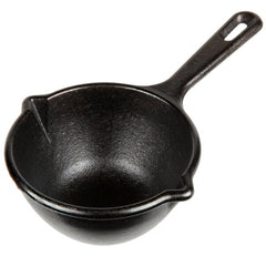 TRUE VALUE LMP3 Lodge Cast-Iron Melting Pot, Pre-Seasoned, 1-Pt.