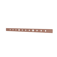 Holdrite 101-26-R 1/2 in , 3/4 in Copper Stub Bracket w/ extruded holes 26 in Length