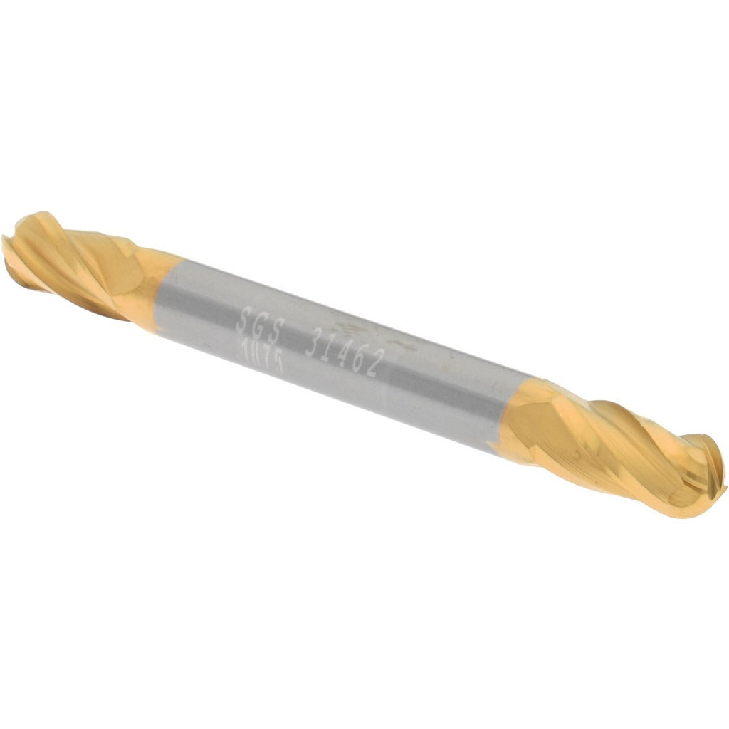 KYOCERA SGS PRECISION TOOLS Sgs 31462 Ball End Mill 0.1875 in 4 Flute Solid Carbide