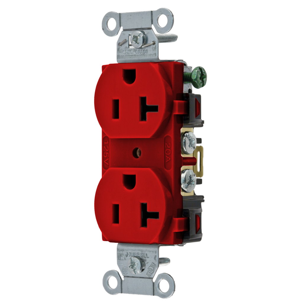 Hubbell BR20R Receptacle 20A 125V (Standard Duplex) Replacement MPN