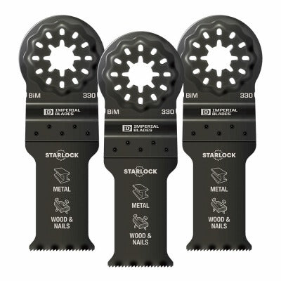MILWAUKEE Milwaukee IBSL330-3 Starlock Metal Oscillating Blade 3 Pack