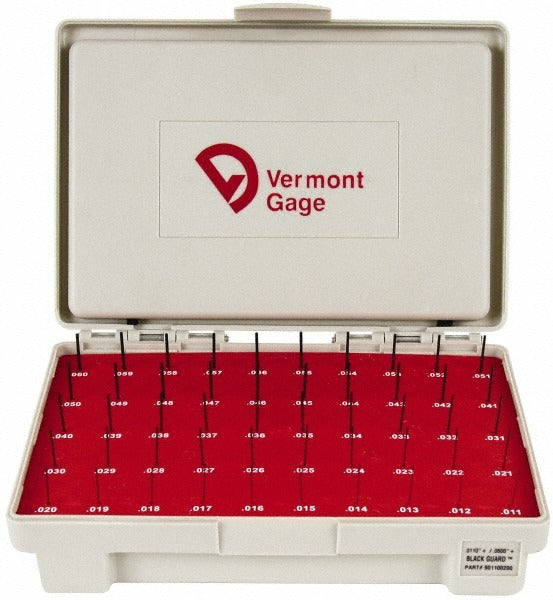 VERMONT GAGE Vermont Gage 901100200 Class Zz Plug Gage Set 50 Pc