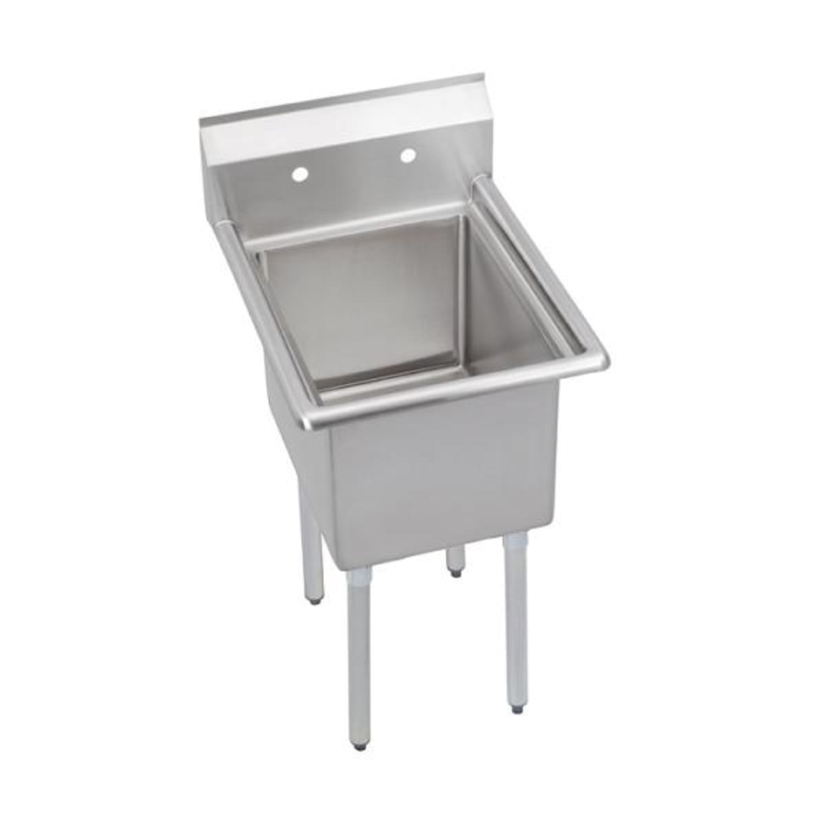 Elkay 14-1C16X20-0X Elkay Dependabilt Stainless Steel 21 x 25-13/16 x 43-3/4 16 Gauge One Compartment Sink with Stainless Steel Legs