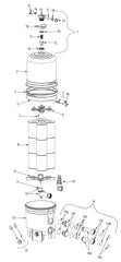 Waterway 570-0525-07 Crystal Water Cartridge Filter | 525 Sq. Ft. 150 GPM