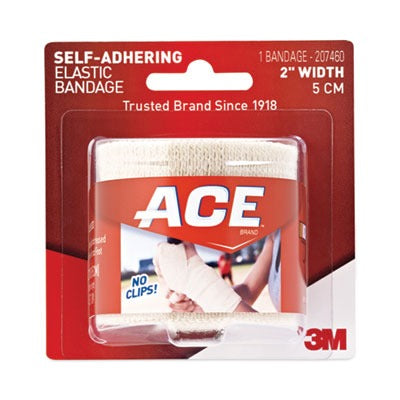 3M 3M MMM207460 Ace Self-adhering Square Elastic Bandage 2 inches x 50 inches