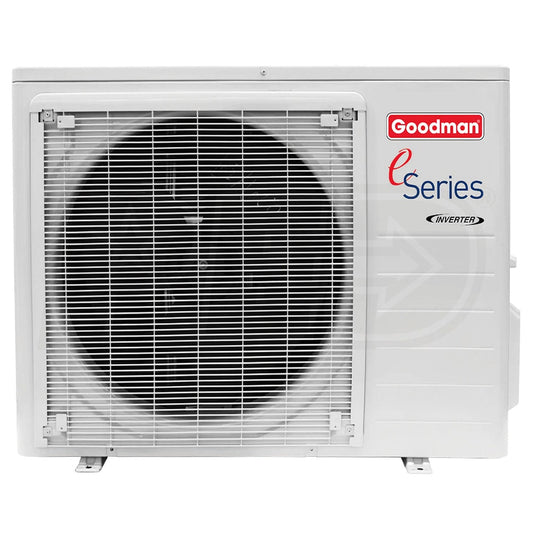 Goodman e-Series - 9k BTU Cooling + Heating - Wall Mounted Air Conditioning System - 18.0 SEER2