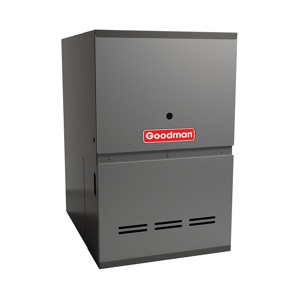 Goodman - 2.5 Ton Cooling - 60k BTU/Hr Heating - Air Conditioner + Variable Speed Furnace System - 13.8 SEER2 - 80% AFUE - Downflow