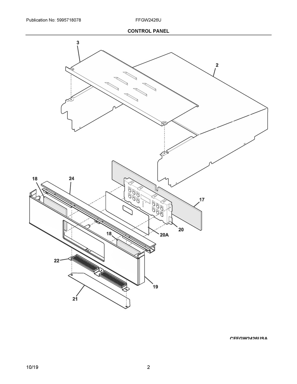 FRIGIDAIRE Frigidaire 5304513049 Electronic Controller Clock/Timer ES300/305 Wall Oven Each Replacement 316557144