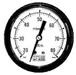 Siemens 142-0327 Pneumatic Receiver Gauge 0 F to 100 F (2-1/2 in.)