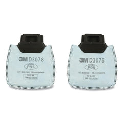 3M 7100213435 Secure Click HF-800 Series Cartridge/Filter P95/Nuisance Level OV/AG Relief White