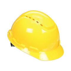 3M 7100239986 SecureFit Pressure Diffusion Ratchet Suspension with UVicator Hard Hats and Caps Vented Yellow