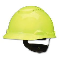 3M 7100239995 SecureFit Pressure Diffusion Ratchet Suspension Hi-Vis Yellow Hard Hats and Caps