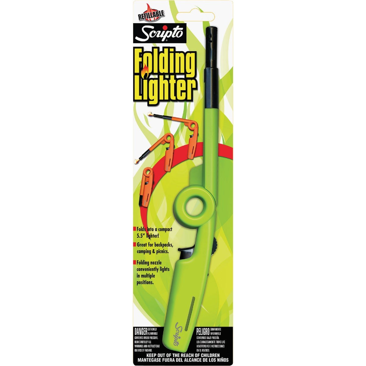 SCRIPTO Scripto BGM7R-1/12CS Folding Utility Lighter