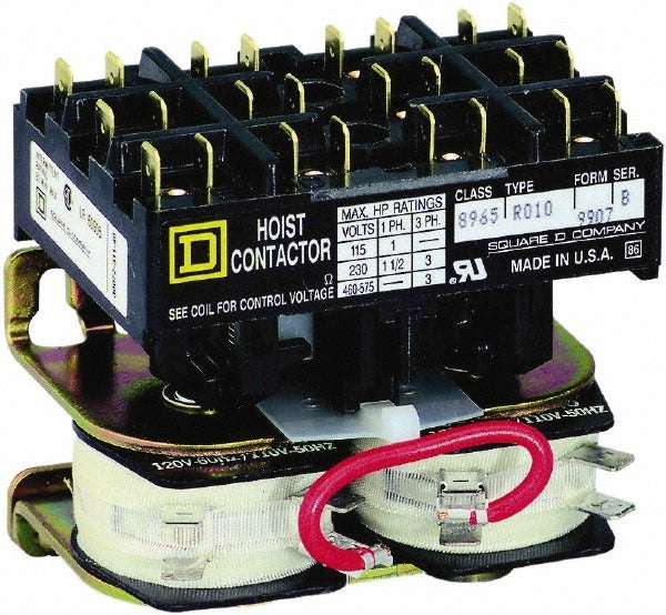 SCHNEIDER ELECTRIC Square D 8965RO10V01 Reversible Dp Contactor 3 Pole 24V