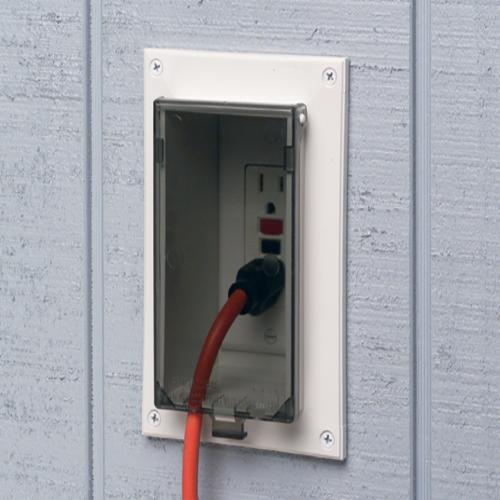 Arlington DBVR1C DB Series Low Profile Electrical Box Plastic 22 cu-in 1 Gang 1 Outlet