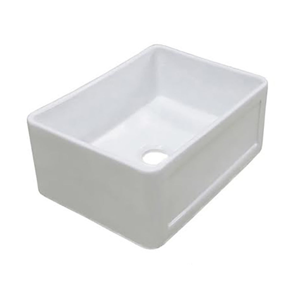 DAKOTA Dakota Plumbing Products DSE-FCA2418S Fireclay Farmhouse Sink