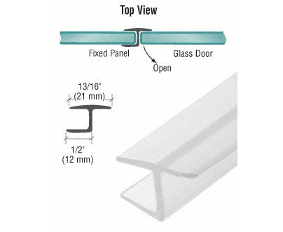 CRL PCC10 Y Jamb Seal with Soft Leg for 3/8 Glass Pack of 50